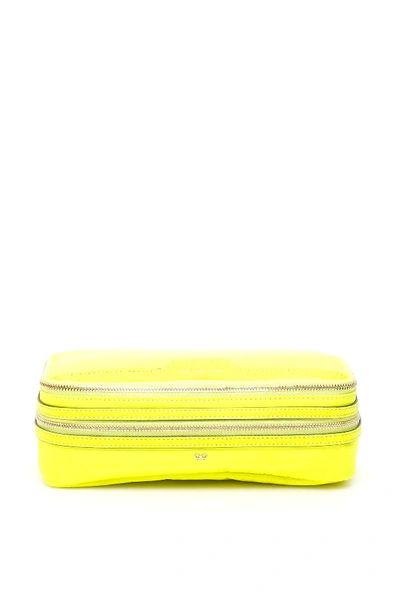 Shop Anya Hindmarch Make-up Case In Yellow