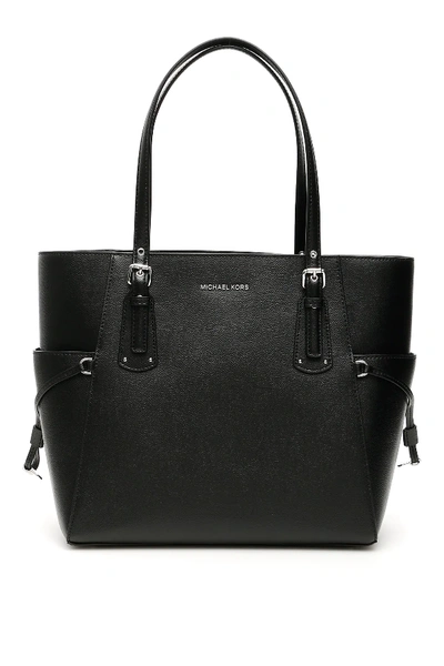 Shop Michael Michael Kors Voyager Tote In Black