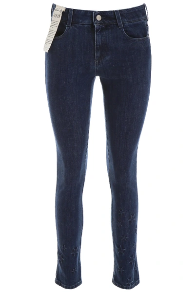 Shop Stella Mccartney Stars Skinny Jeans In Blue