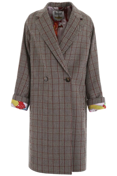Shop Stella Mccartney All Together Now Coat In Brown,beige,red
