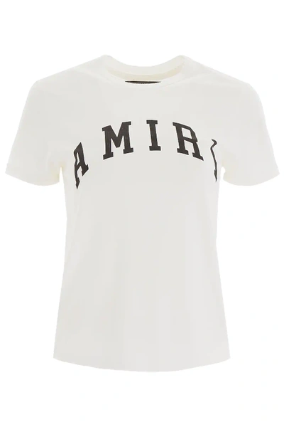 Shop Amiri Logo T-shirt In White