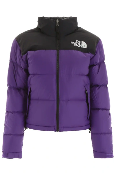 Shop The North Face 1996 Retro Nuptse Puffer Jacket In Black,purple