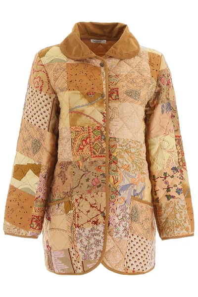 Shop Mes Demoiselles Pachalik Jacket In Beige,brown,red