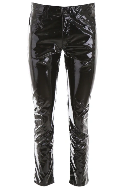 Shop N°21 Vinyl Trousers In Black