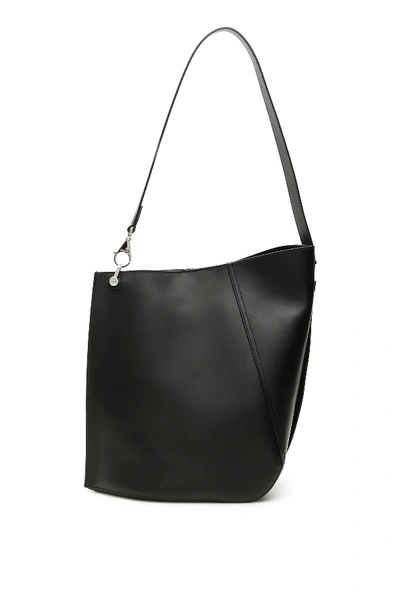 Shop Lanvin Medium Hook Bag In Black