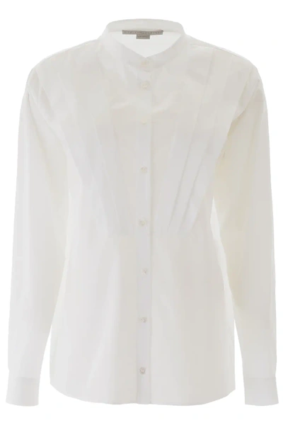Shop Stella Mccartney Pleated Shirt In White