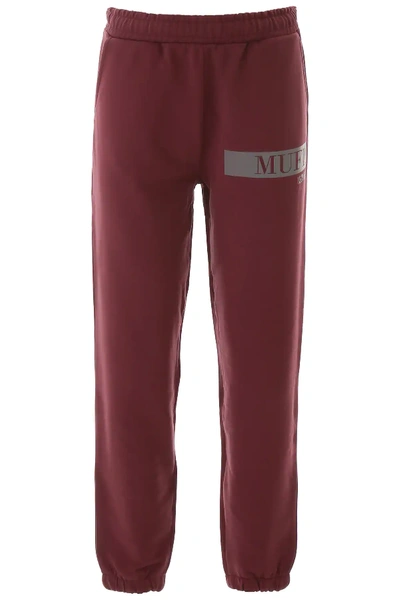 Shop Muf10 Logo Joggers In Red