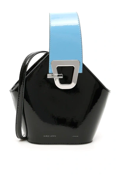 Shop Danse Lente Mini Johnny Bag In Black,light Blue