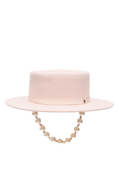 Shop Maison Michel Kiki Hat In Pink