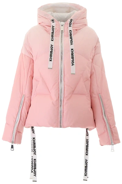 Shop Khrisjoy Ombre Khris Puffer Jacket In Pink