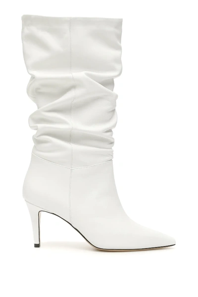 Shop Pinko Nappa Mezcal Boots In White