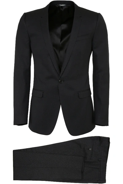 Shop Dolce & Gabbana Two-piece Suit In Black