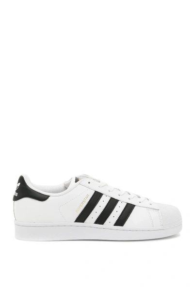 Shop Adidas Originals Superstar Sneakers In White,black