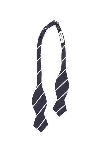 Shop Thomas Mason Baron Bow Tie In Blue,white