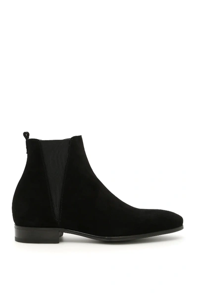 Shop Dolce & Gabbana Suede Beatle Boots In Black