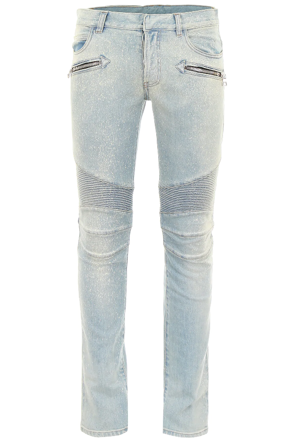 balmain biker jeans sale