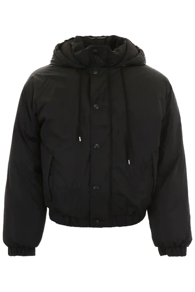 Shop Msgm Puffer Jacket In Black