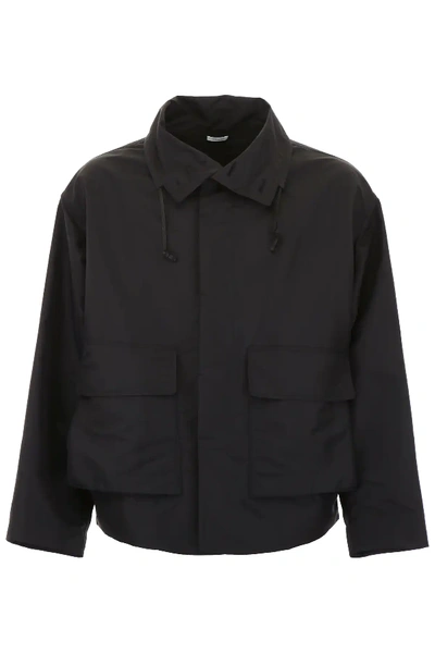 Shop Jil Sander Jacket With High Neck In Black