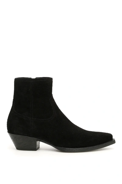 Shop Saint Laurent Lukas 40 Boots In Black