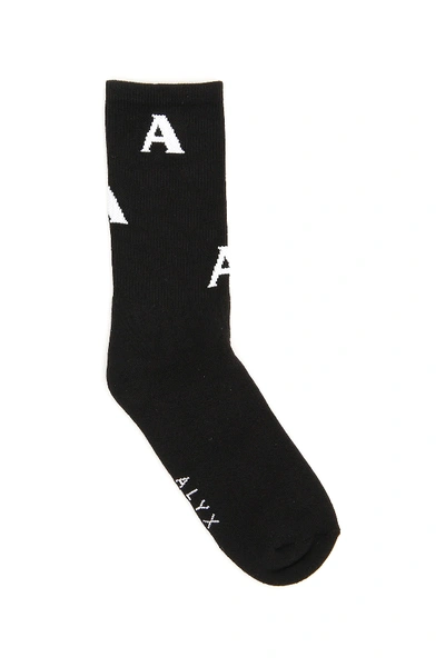 Shop Alyx Triple A Socks In Black,white