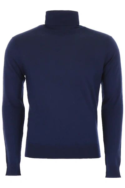 Shop Cc Collection Corneliani Cashmere Pullover In Blue