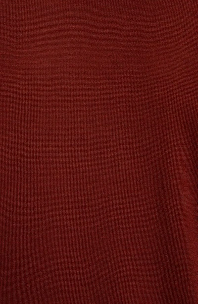 Shop Allsaints Mode Slim Fit Merino Wool Sweater In Vista Red Marl