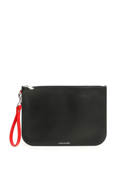 Shop Alexander Mcqueen Pouch In Black,red