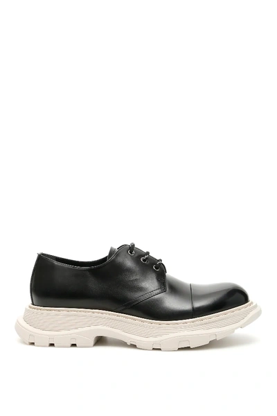 Shop Alexander Mcqueen Derby Lace-ups In Black