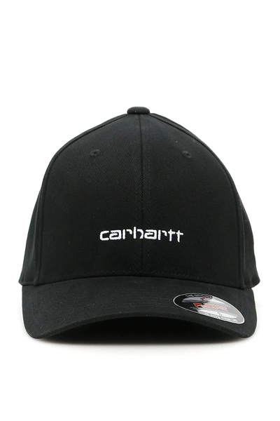 Shop Carhartt Script Bucket Baseball Cap In Black
