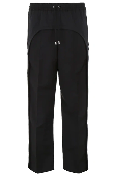 Shop Burberry Tailoring Trousers With Bands In Black