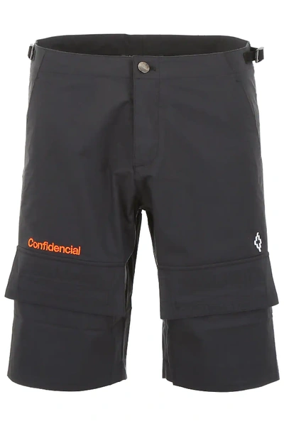 Shop Marcelo Burlon County Of Milan Confidencial Bermuda Shorts In Black