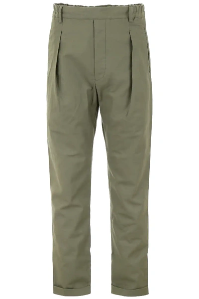 Shop Kent And Curwen Cargo Trousers In Green