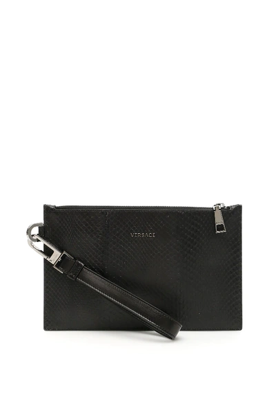 Shop Versace Ayers Pouch In Black