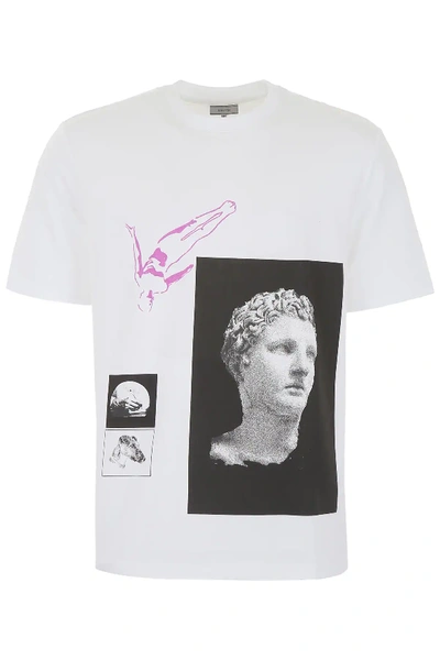 Shop Lanvin Multi Print T-shirt In White