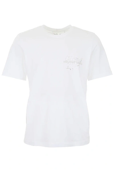Shop Helmut Lang Laws Print T-shirt In White
