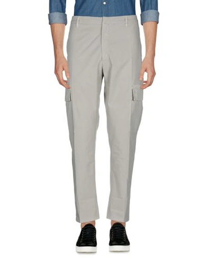 Shop Dondup Pants In Light Grey