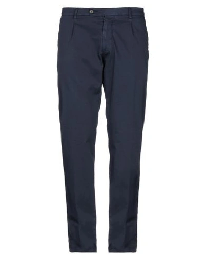 Shop Berwich Casual Pants In Dark Blue