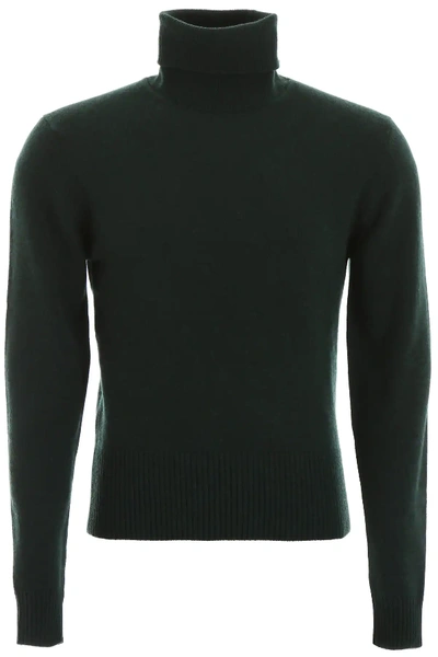 Shop Dolce & Gabbana Turtleneck Knit In Green