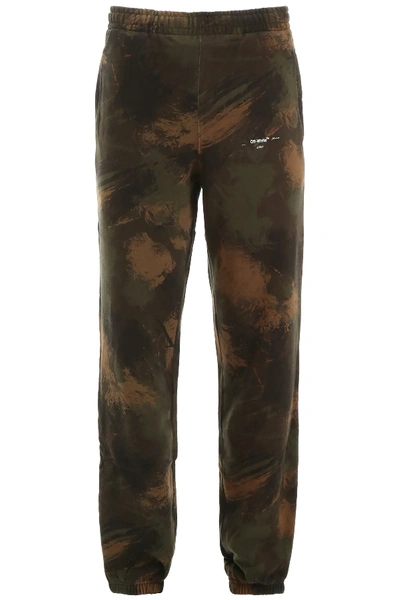 Shop Off-white Camouflage Joggers In Green,beige,black