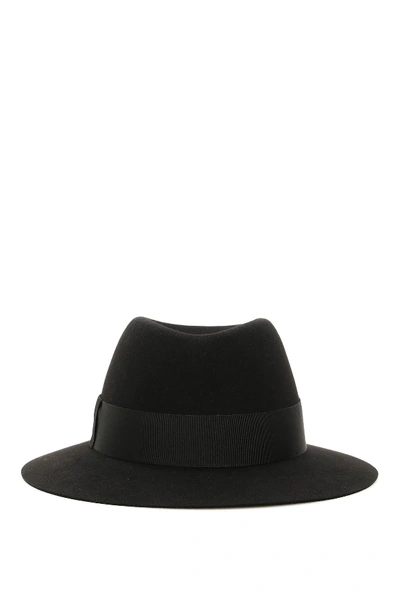 Shop Saint Laurent Fedora Hat In Black