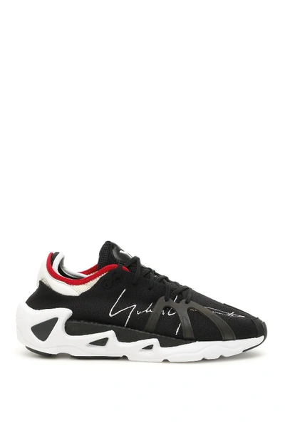 Shop Y-3 Fyw S-97 Sneakers In Black,white,red
