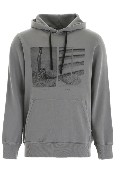 Shop Alyx Printed Hoodie In Grey