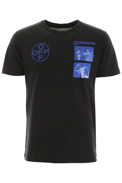 Shop Off-white Hardcore Caravaggio T-shirt In Black,blue