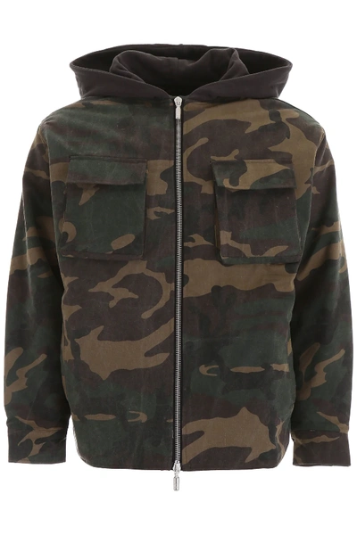 Shop Rhude Camouflage Jacket In Green,brown,beige