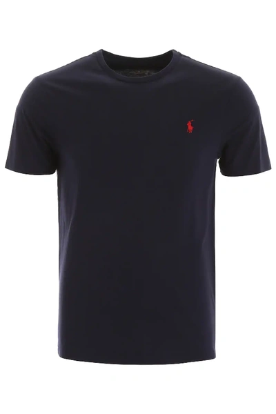 Shop Polo Ralph Lauren Slim Fit T-shirt In Blue