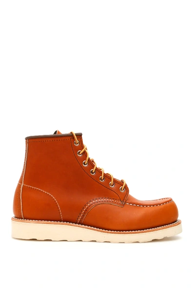 Shop Red Wing Shoes Oro-legacy Moc Toe Boots In Brown