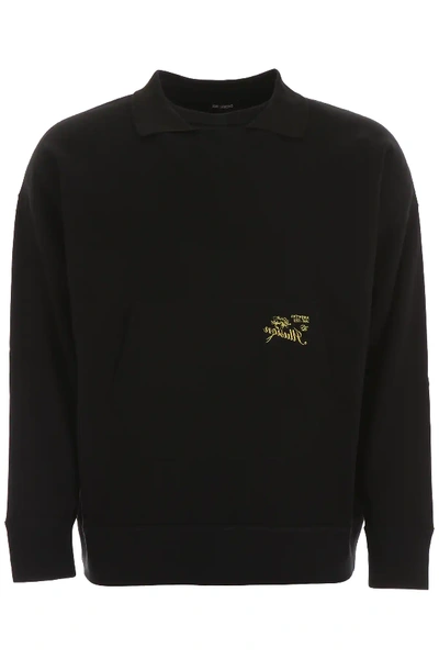 Shop Raf Simons Sweatshirt With Embroidery In Black