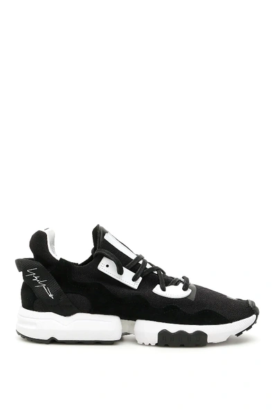 Shop Y-3 Zx Torsion Sneakers In Black,white