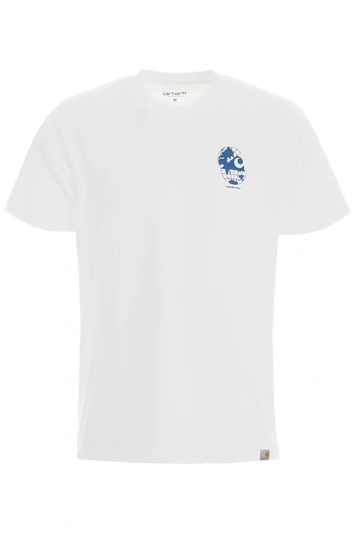 Shop Carhartt Radio Print T-shirt In White