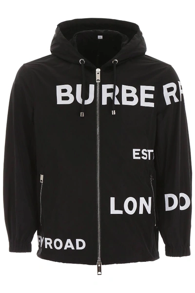 Shop Burberry Everton Windbreaker In Black